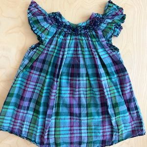 Peek 100% Cotton Plaid Dress Set | 12-18Months